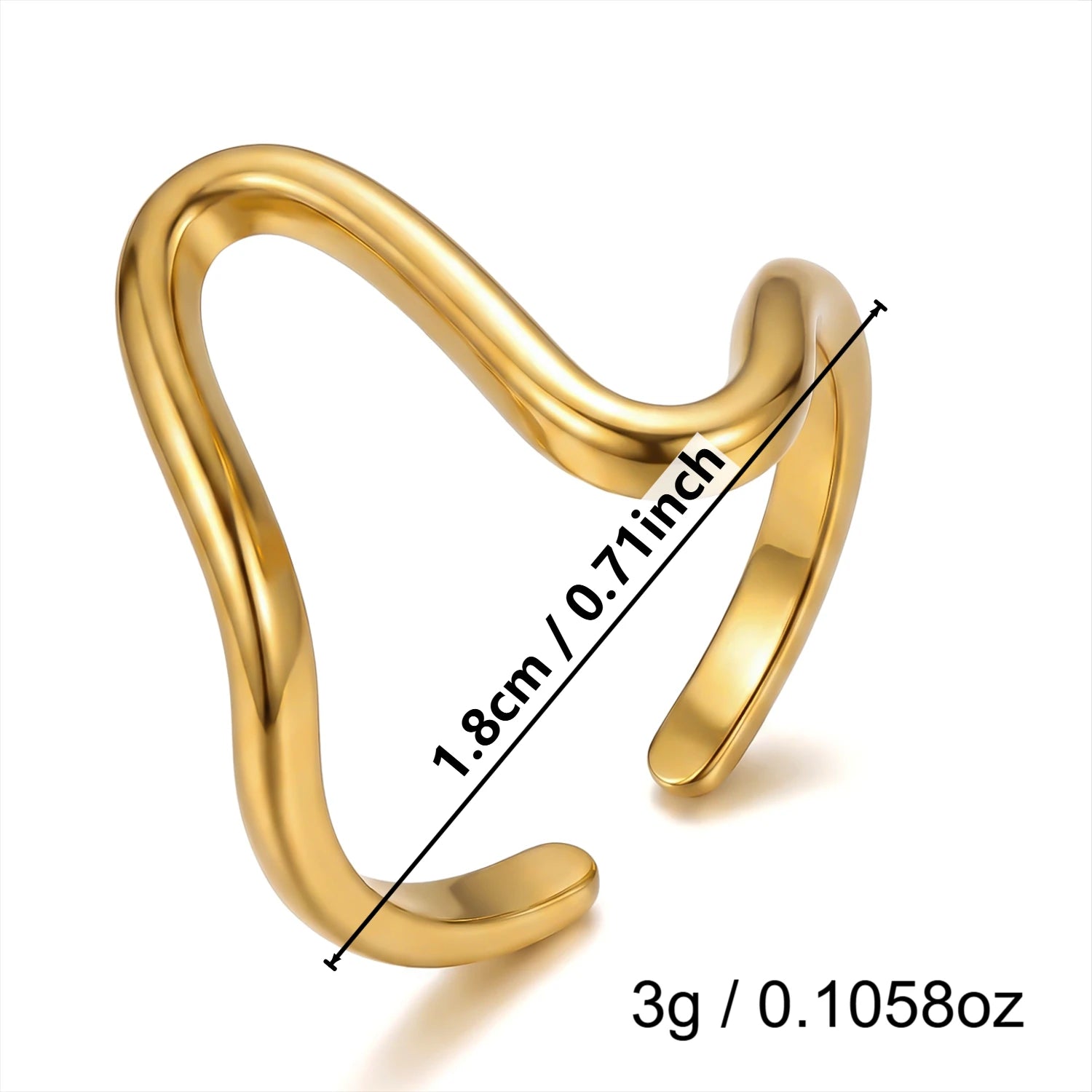 French Vintage Gold Aesthetic Ring for Women Waterproof Stainless Steel Old Money Antique Sunburst Stacking Jewelry