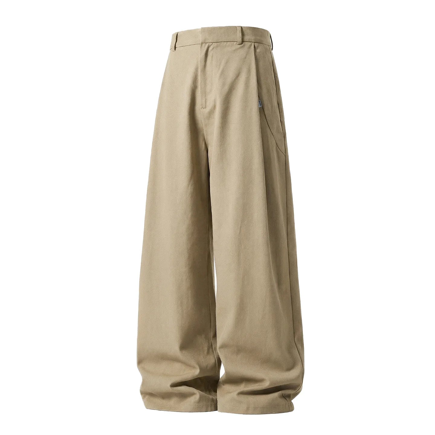 TFETTERS 2026 Spring Old Money Aesthetic 100% Cotton Pants 3D Pleated Oversized Loose Fit Texture Retro Baggy Wide Leg Trousers