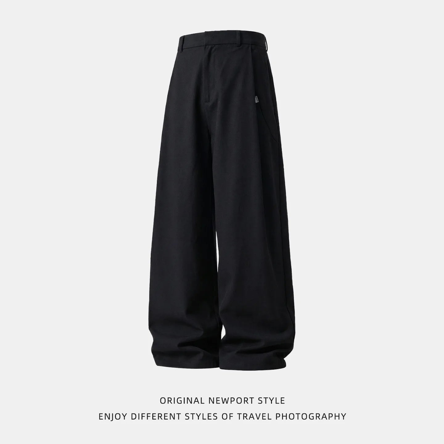 TFETTERS 2026 Spring Old Money Aesthetic 100% Cotton Pants 3D Pleated Oversized Loose Fit Texture Retro Baggy Wide Leg Trousers